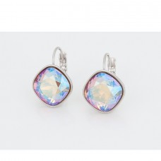 Auskari ar palieliem mirdzošiem  Swarovski kristāliem